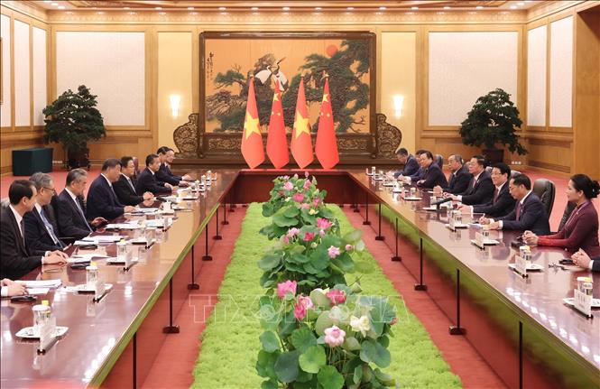 Chủ tịch nước Lương Cường hội đàm Tổng Bí thư, Chủ tịch nước Trung Quốc Tập Cận Bình- Ảnh 3. Chủ tịch nước Lương Cường hội đàm Tổng Bí thư, Chủ tịch nước Trung Quốc Tập Cận Bình- Ảnh 3.