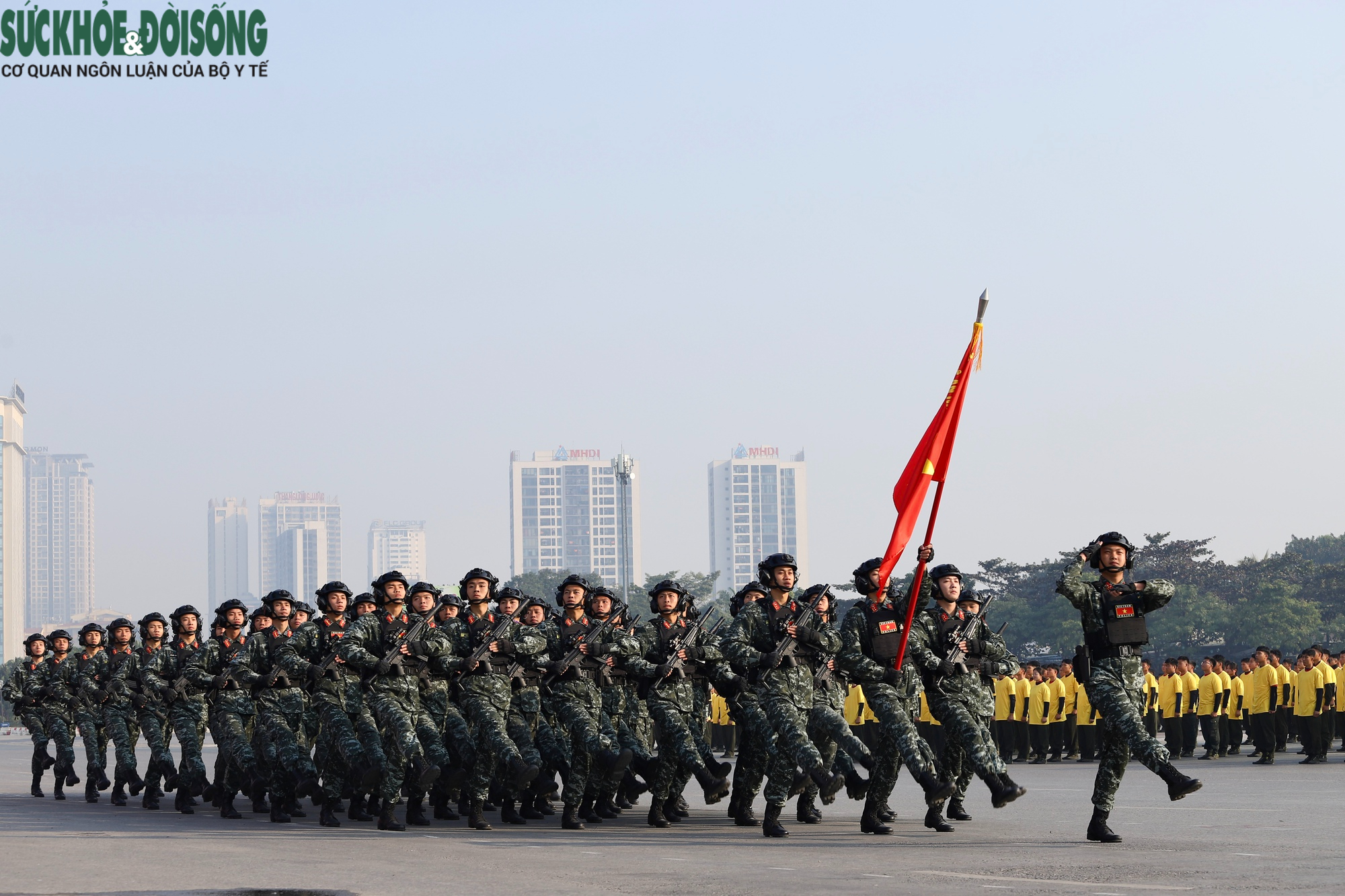 Những hình ảnh ấn tượng trong Lễ xuất quân, diễn tập bảo vệ Đại hội XIV- Ảnh 9.