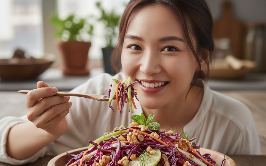 Vì sao nên ăn salad bắp cải tím thường xuyên hơn vào mùa đông?