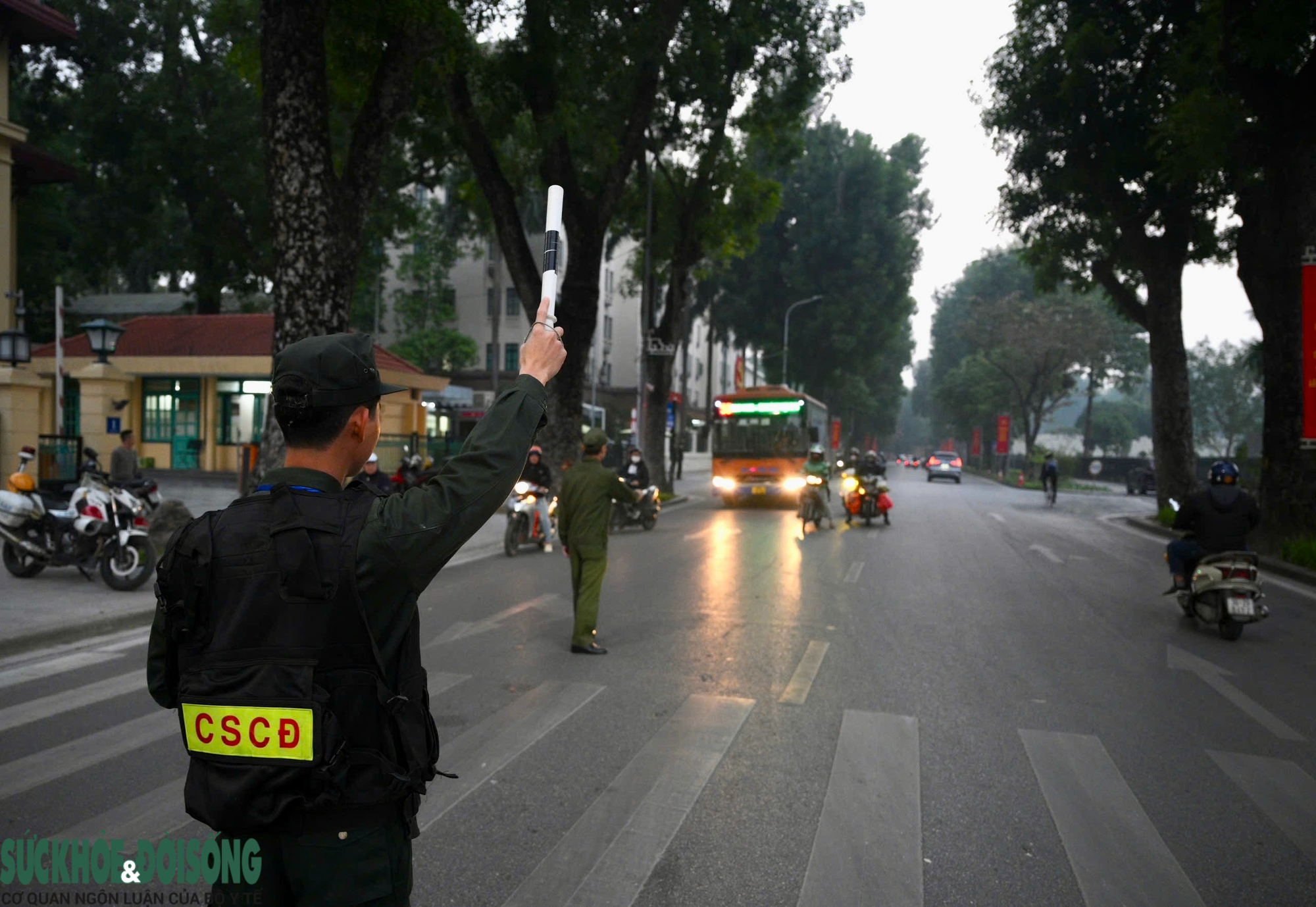 Cận cảnh diễn tập phương án dẫn đoàn, bảo vệ an ninh phục vụ Đại hội XIV- Ảnh 8.