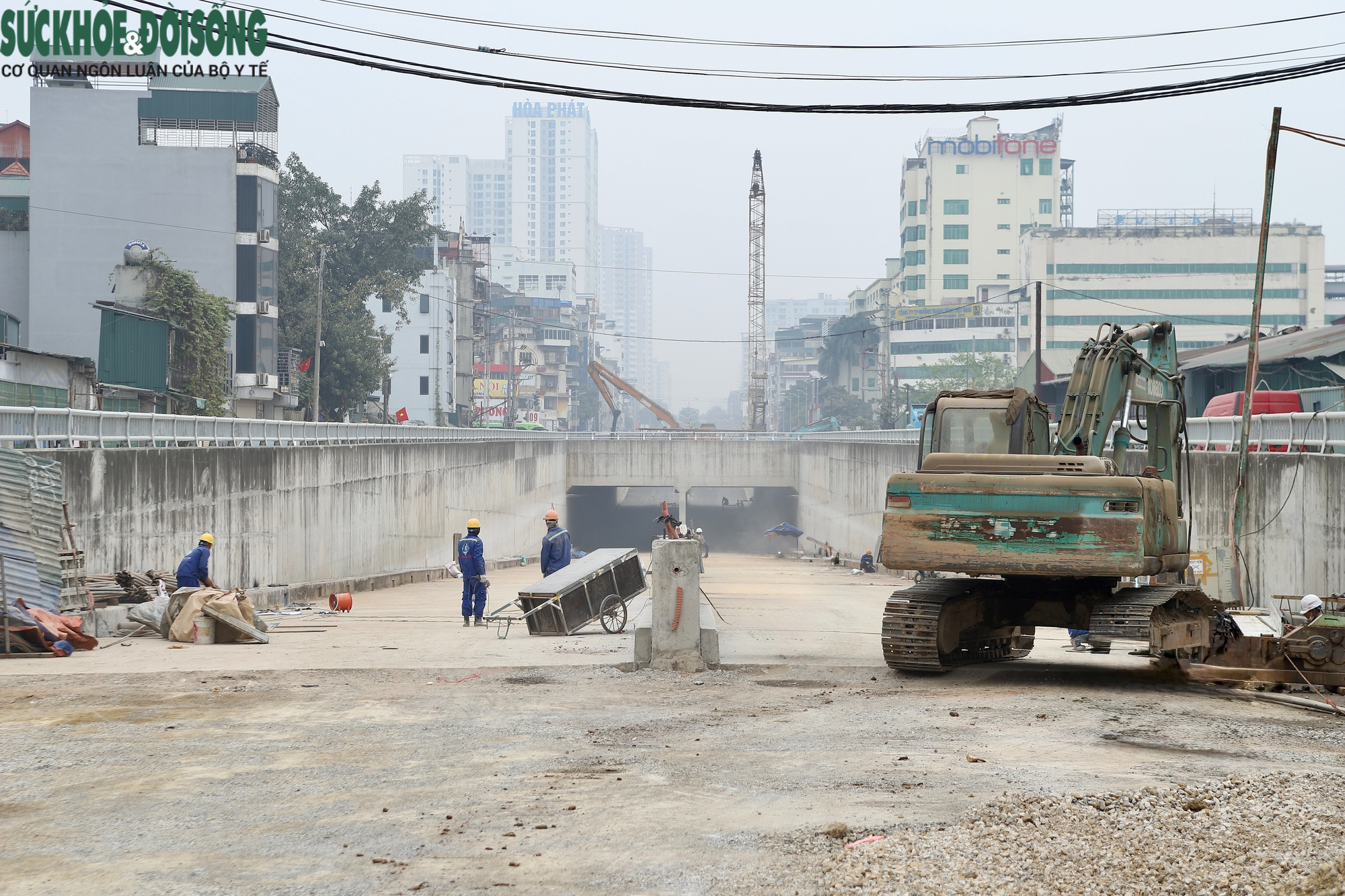 Cận cảnh hầm chui Kim Đồng những ngày nước rút chuẩn bị thông xe kỹ thuật- Ảnh 5.