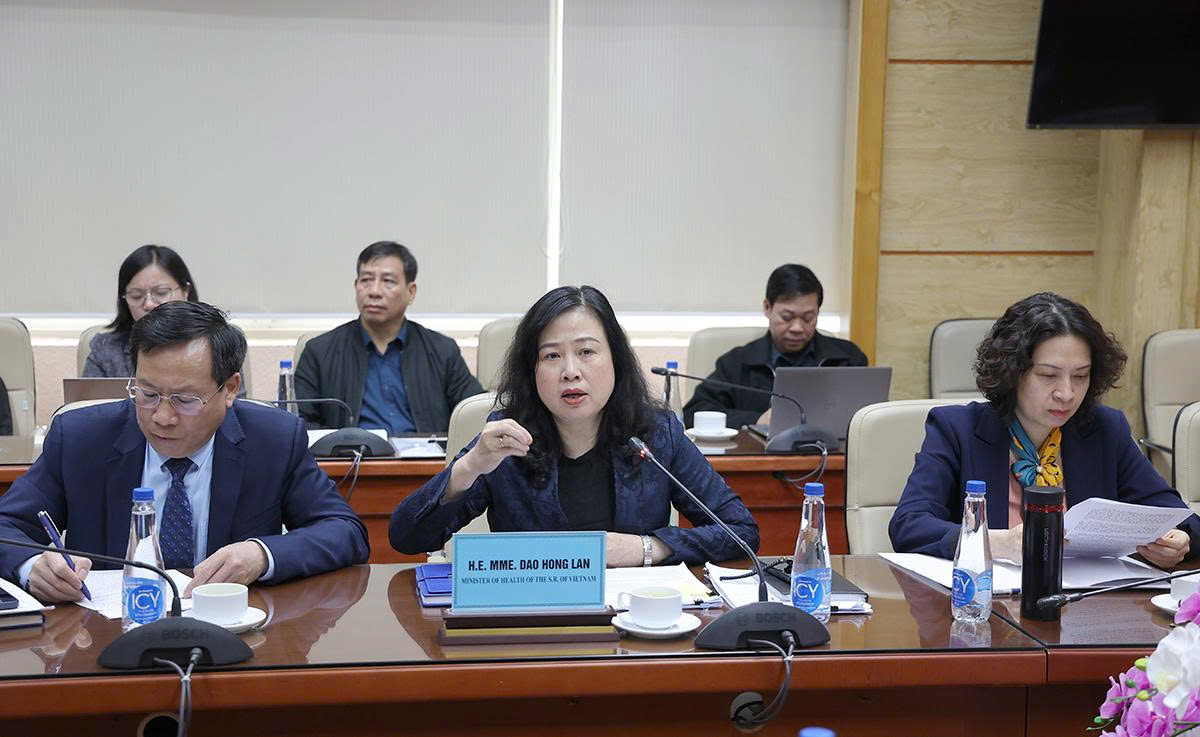 Bộ trưởng Bộ Y tế Đào Hồng Lan tiếp Quyền Giám đốc Chương trình Làng trẻ em SOS Quốc tế- Ảnh 1. Bộ trưởng Bộ Y tế Đào Hồng Lan tiếp Quyền Giám đốc Chương trình Làng trẻ em SOS Quốc tế- Ảnh 1.