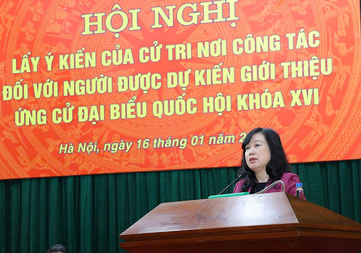 100% cử tri Bộ Y tế nhất trí giới thiệu Bộ trưởng Đào Hồng Lan ứng cử Đại biểu Quốc hội khoá XVI- Ảnh 1.