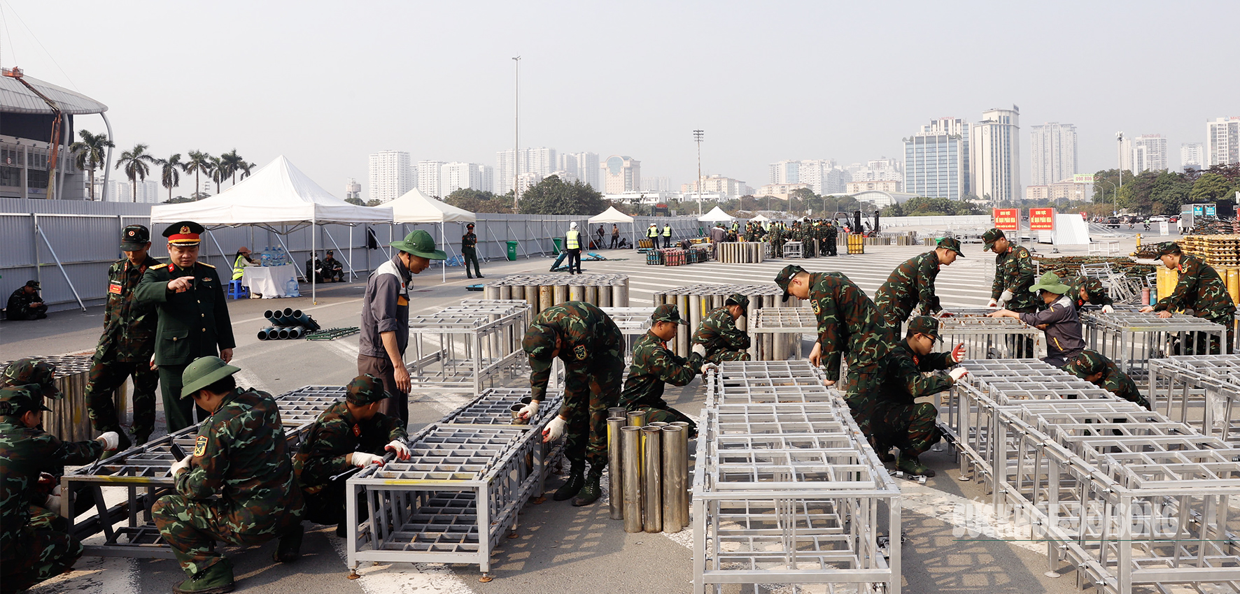Mỹ Đình trước giờ "khai hỏa" màn pháo hoa lớn nhất từ trước đến nay- Ảnh 3.