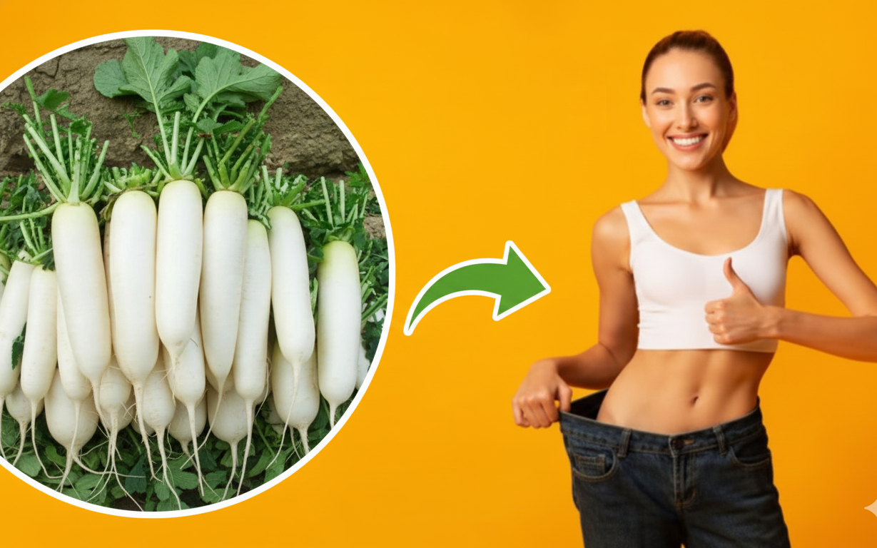 3 cách giảm cân 'thần tốc' bằng củ cải trắng mà không lo thiếu chất