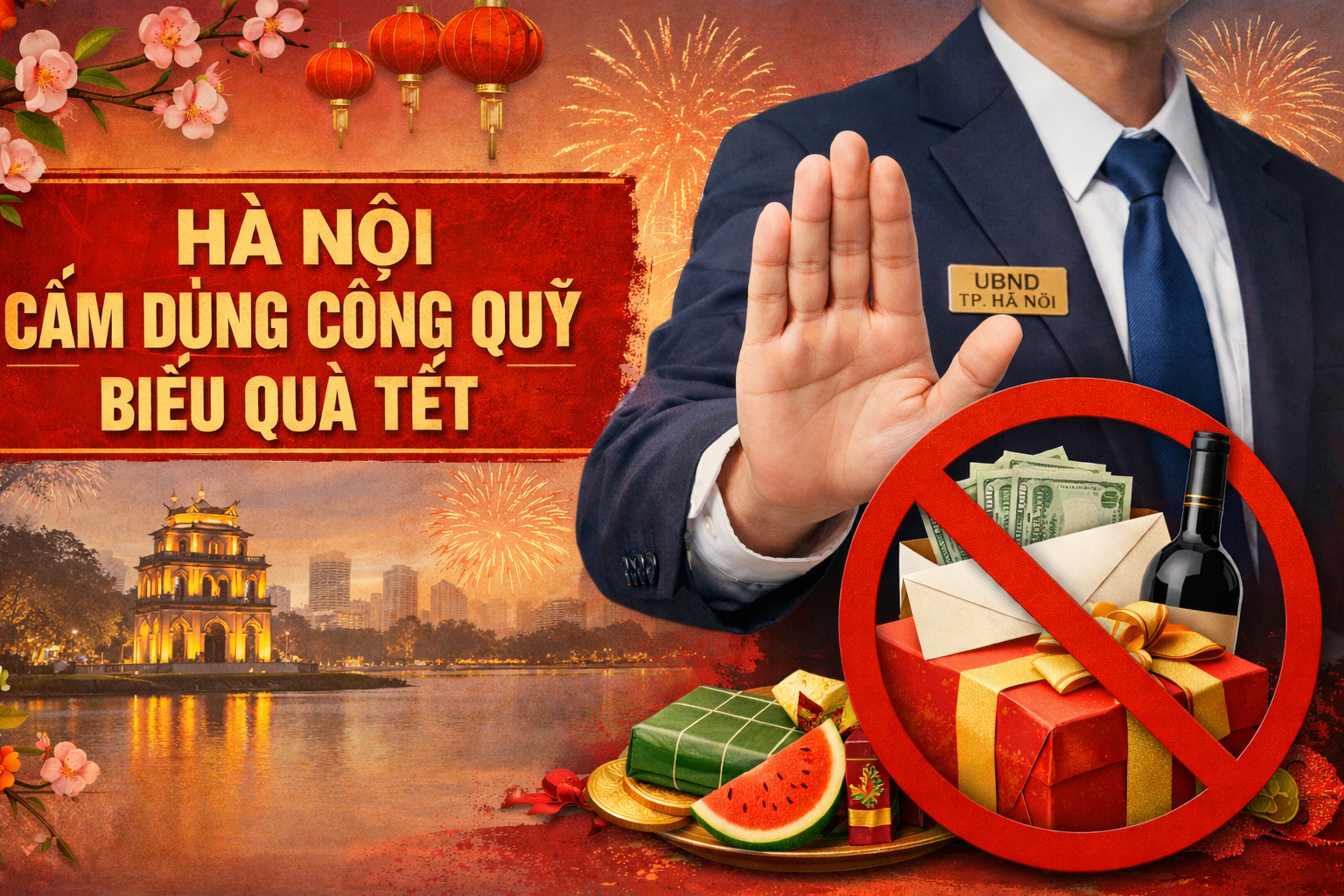 Hà Nội cấm dùng công quỹ biếu quà Tết- Ảnh 1.