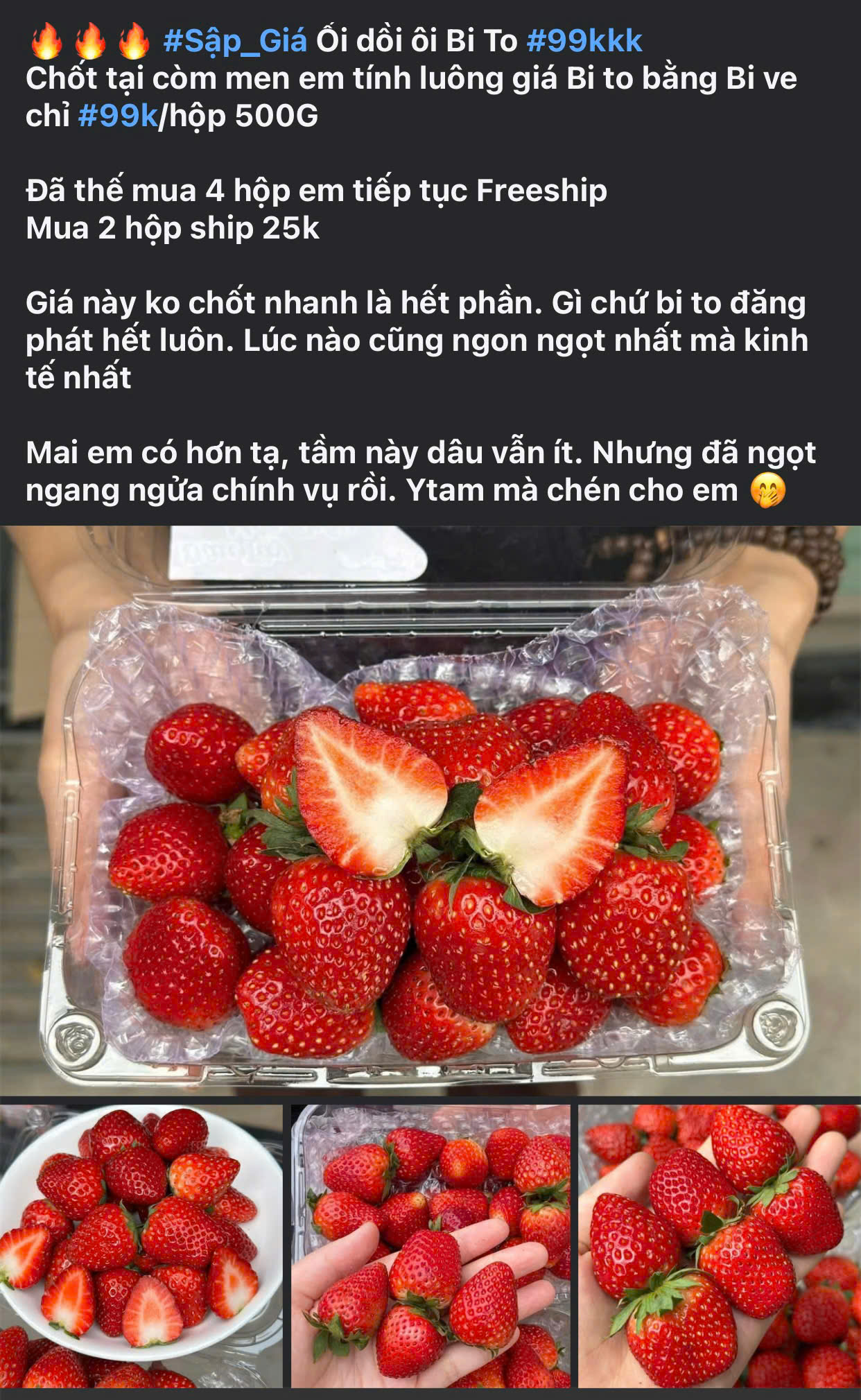 Tiểu thương lý giải nguyên nhân giá dâu tây Mộc Châu lên tới nửa triệu đồng/kg- Ảnh 2. Tiểu thương lý giải nguyên nhân giá dâu tây Mộc Châu lên tới nửa triệu đồng/kg- Ảnh 2.