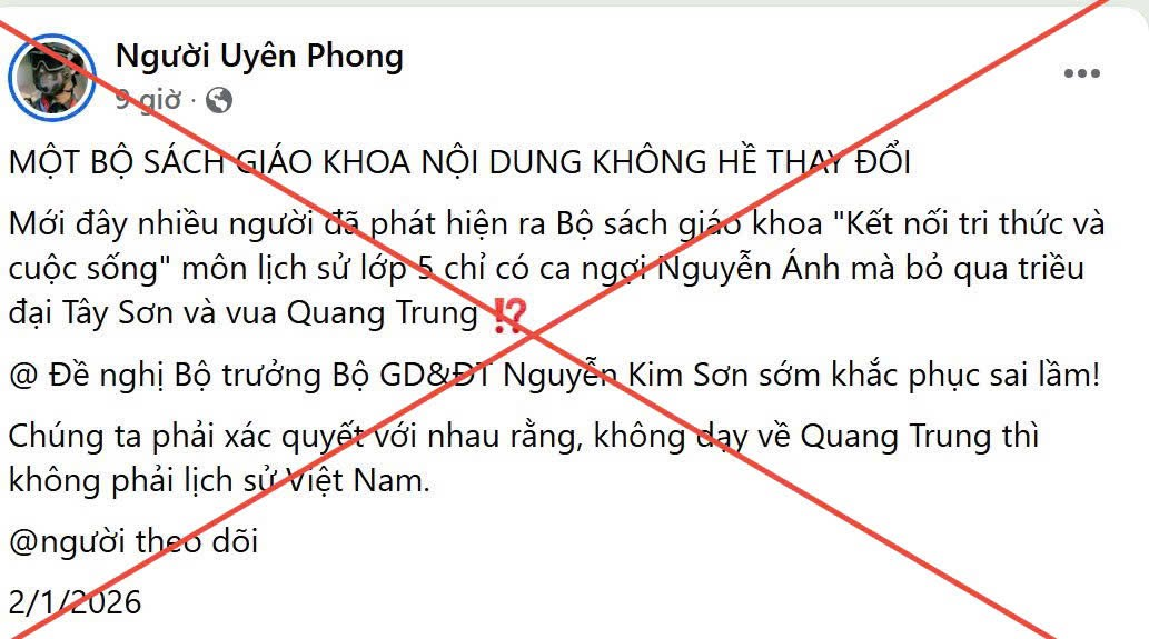 Bộ GD&ĐT phản hồi thông tin thất thiệt, xuyên tạc về sách giáo khoa môn Lịch sử - Địa lí- Ảnh 2.