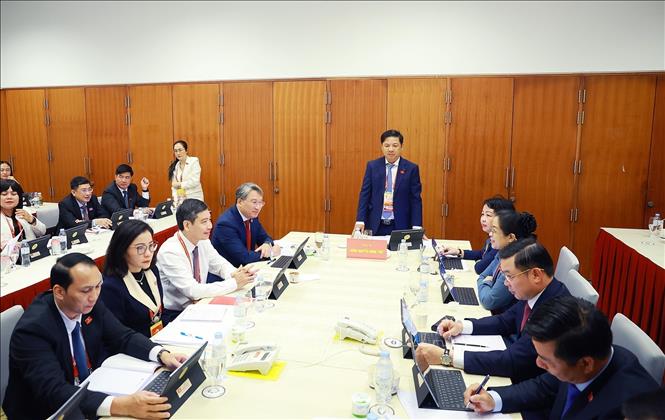 Đại biểu thảo luận các văn kiện Đại hội XIV của Đảng- Ảnh 10.