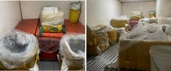 Ngăn chặn hơn 580kg thủy sản không rõ nguồn gốc sắp đưa ra thị trường- Ảnh 2.