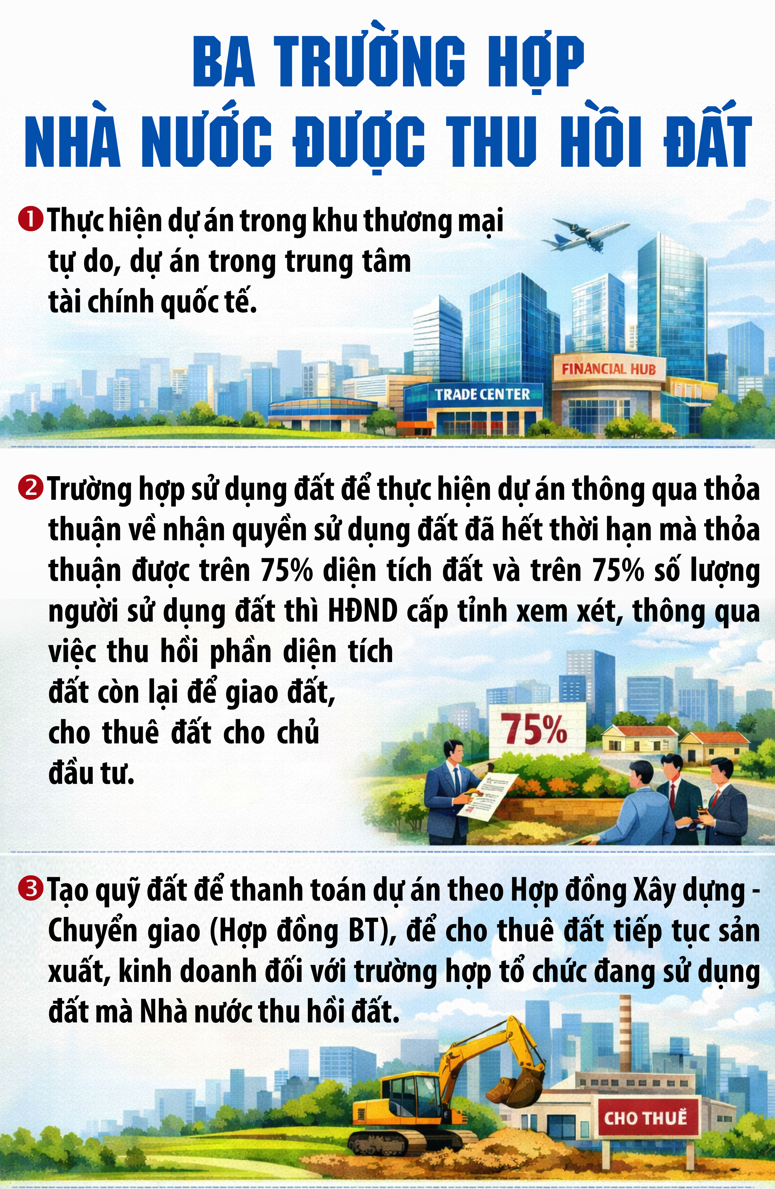3 trường hợp Nhà nước được thu hồi đất- Ảnh 1.