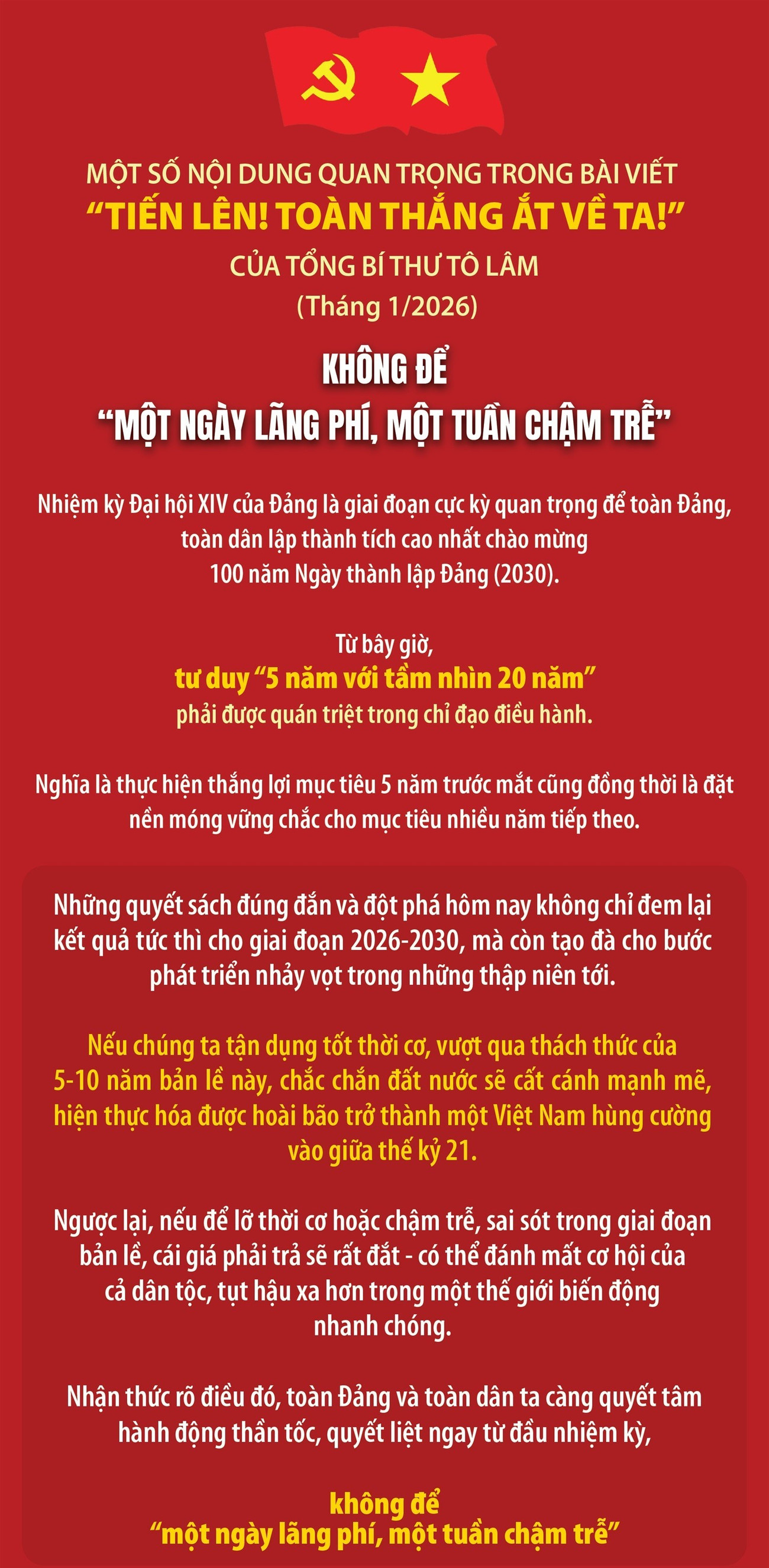 Không để 'một ngày lãng phí, một tuần chậm trễ'- Ảnh 1.