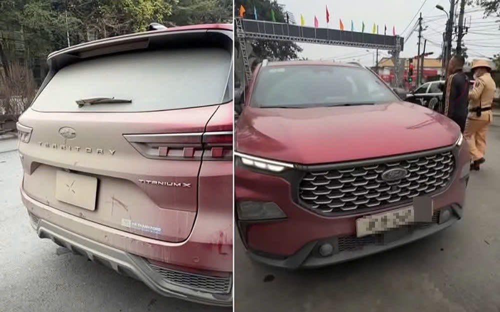 Trường hợp nào không bị xử phạt khi bùn đất che kín biển số?- Ảnh 2. Tài xế ô tô có bùn đất che kín biển số đã bị xử phạt 23 triệu đồng