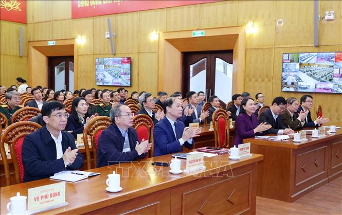 Hội nghị Báo cáo viên Trung ương toàn quốc thông báo nhanh kết quả Đại hội XIV của Đảng- Ảnh 1.