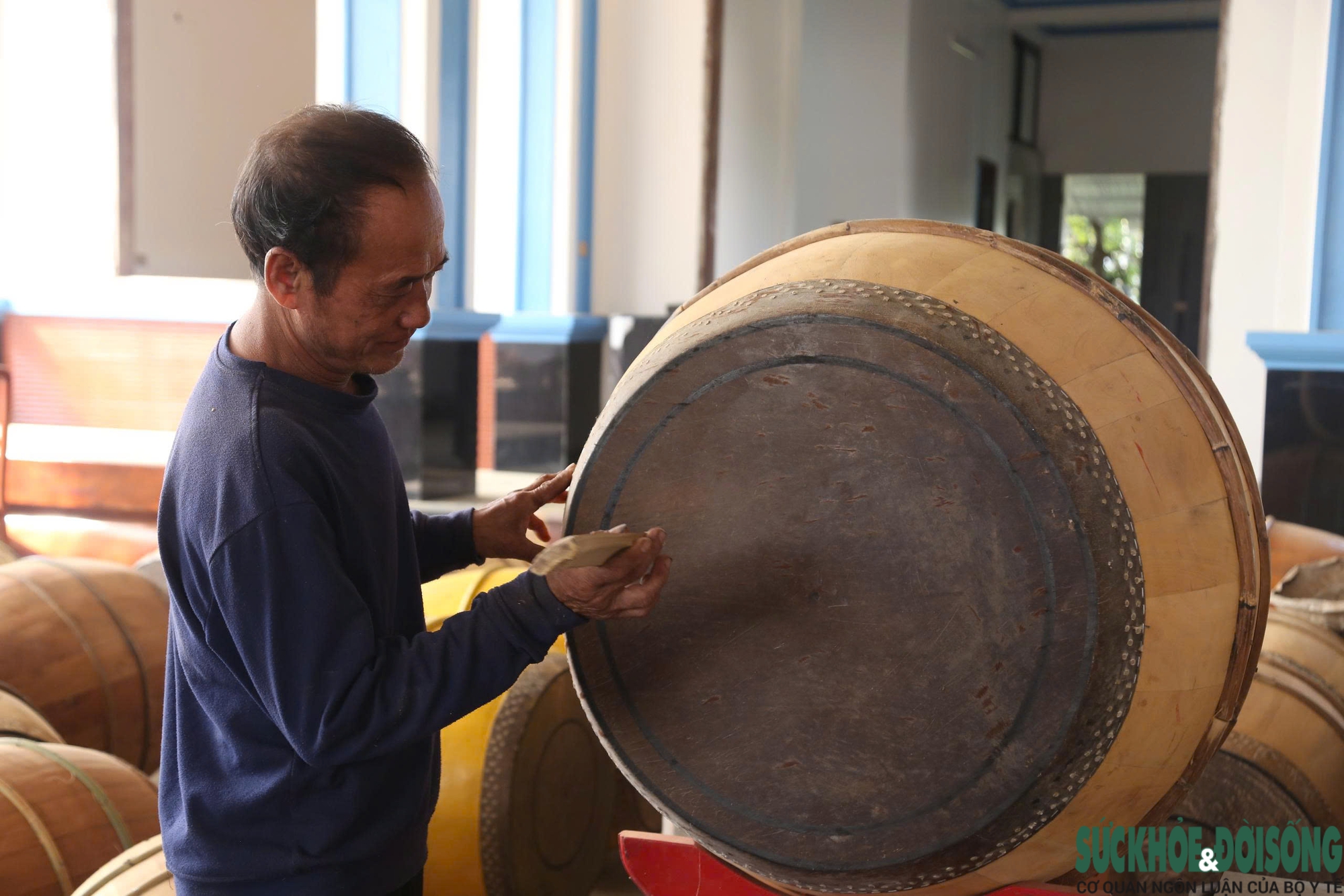 Làng nghề làm trống Đại Đồng hối hả vào mùa- Ảnh 13.