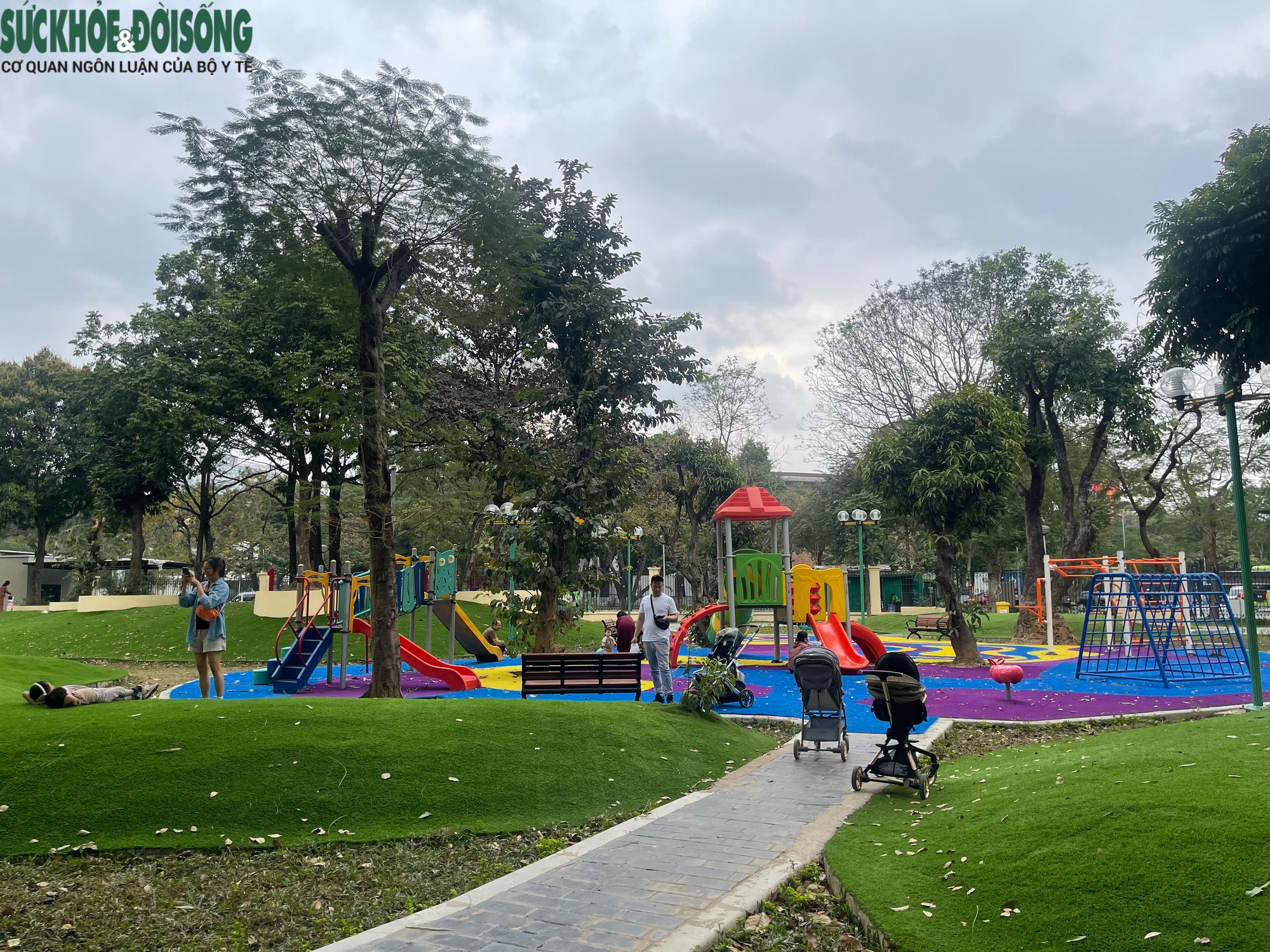 Cận cảnh diện mạo mới của Công viên Nghĩa Đô, Hà Nội- Ảnh 8.