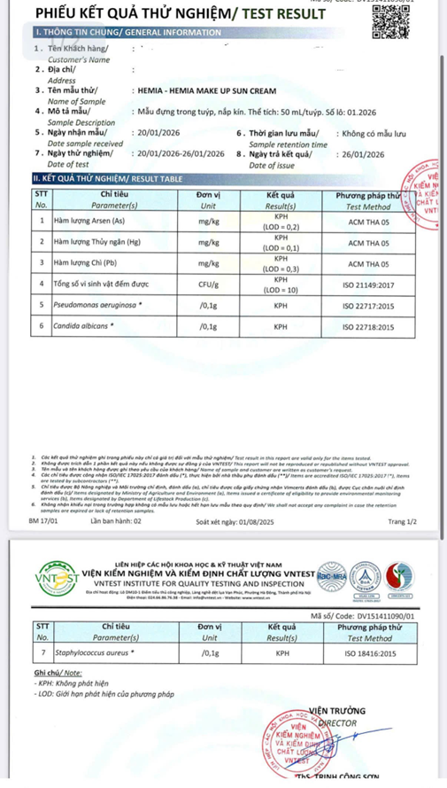 HEMIA MAKE UP SUN CREAM – khi doanh nghiệp chọn minh bạch là cách bảo vệ người tiêu dùng- Ảnh 2.