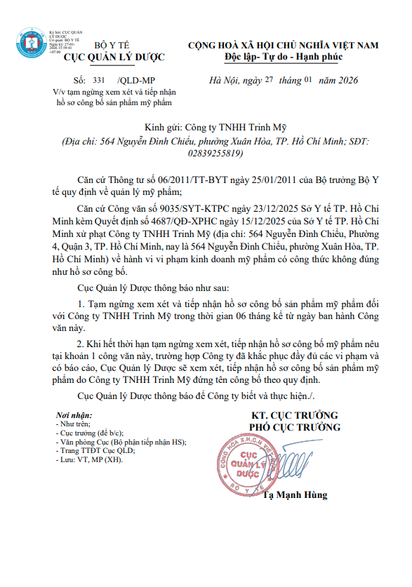 Thu hồi 6 công bố mỹ phẩm có nguồn gốc Hàn Quốc- Ảnh 3.