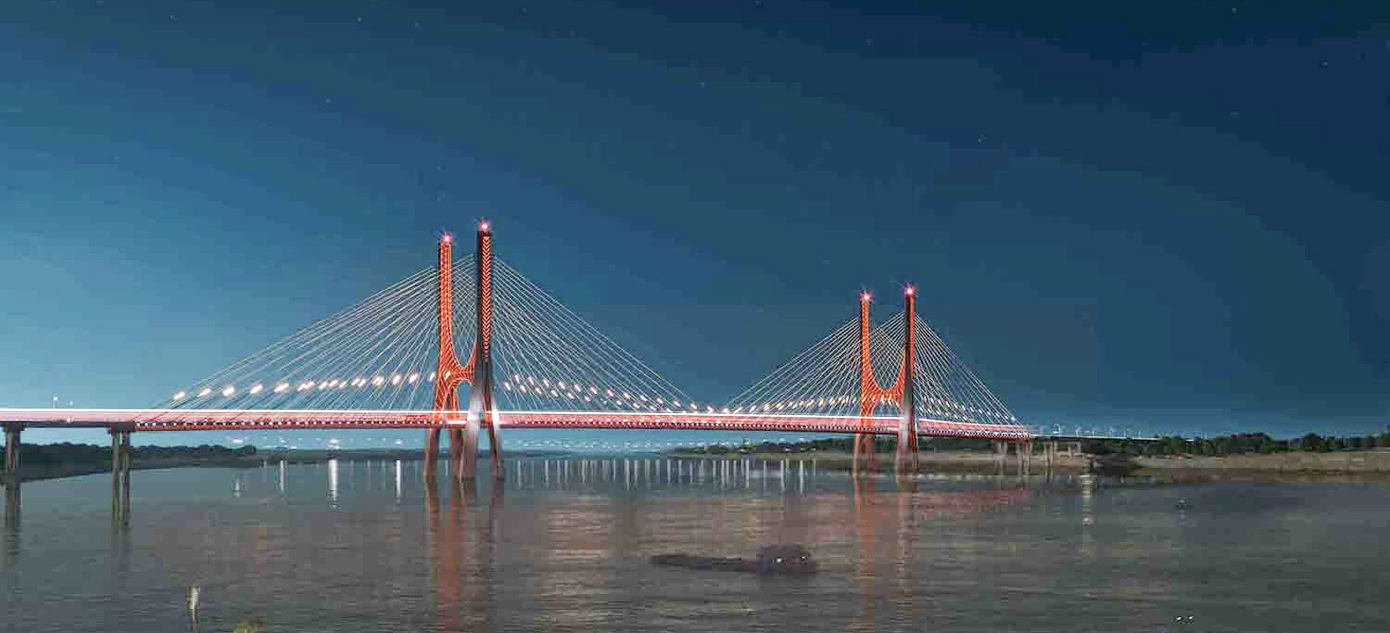 Ngắm đại công trường cầu Ngọc Hồi 11.844 tỷ đồng bắc qua sông Hồng- Ảnh 1.