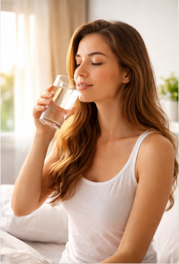 Uống nước ngay khi thức dậy có tác dụng gì? - Ảnh 1.