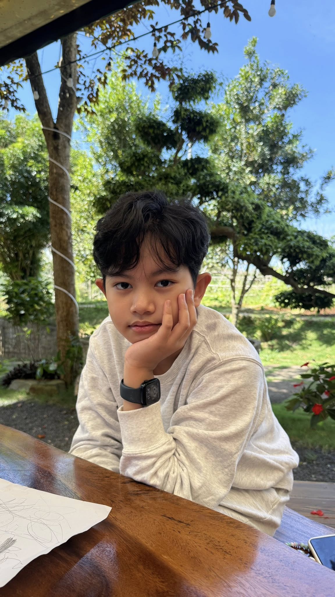 Phan Hiển 'giật mình' vì sự cao lớn của con trai 10 tuổi- Ảnh 3. Phan Hiển 'giật mình' vì sự cao lớn của con trai 10 tuổi- Ảnh 3.