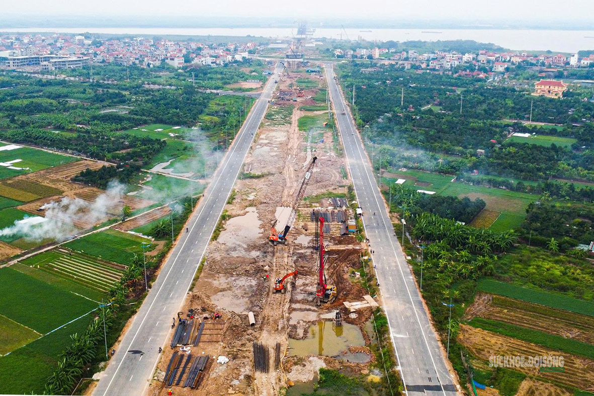 Diện mạo 15 km đường song hành Vành đai 4 qua Hà Nội- Ảnh 14.