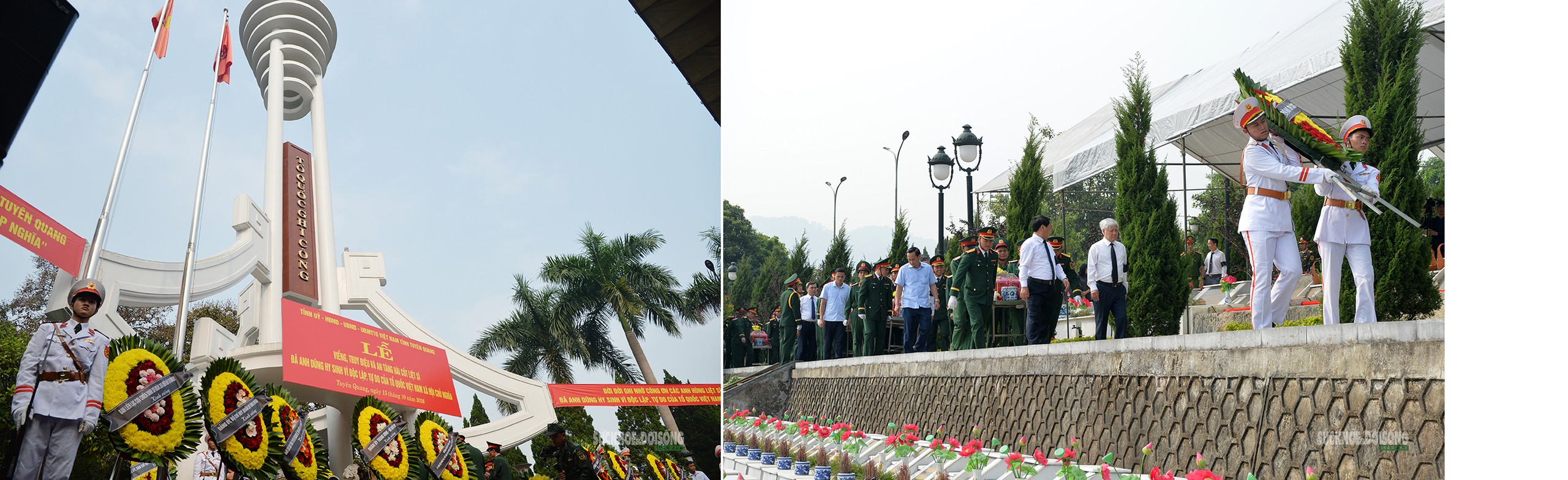 Nghẹn ngào lễ tiễn đưa 93 liệt sĩ về đất mẹ Vị Xuyên - Ảnh 3.
