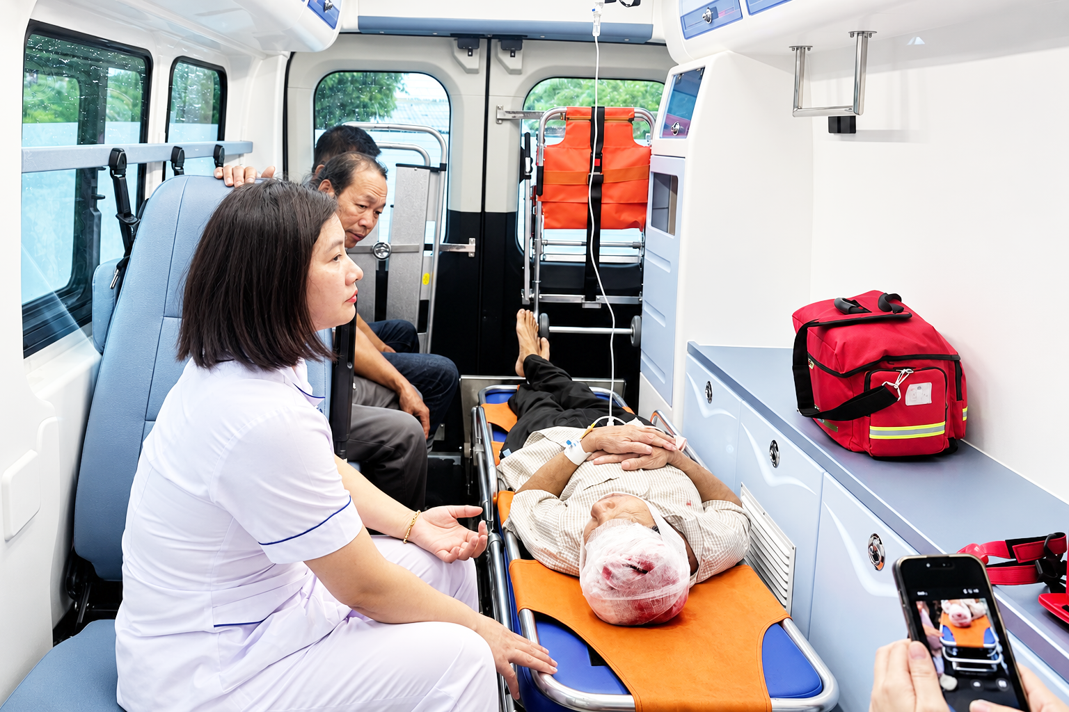 Cấp cứu ngoại viện, rút ngắn 'thời gian vàng' cứu người bệnh- Ảnh 2.