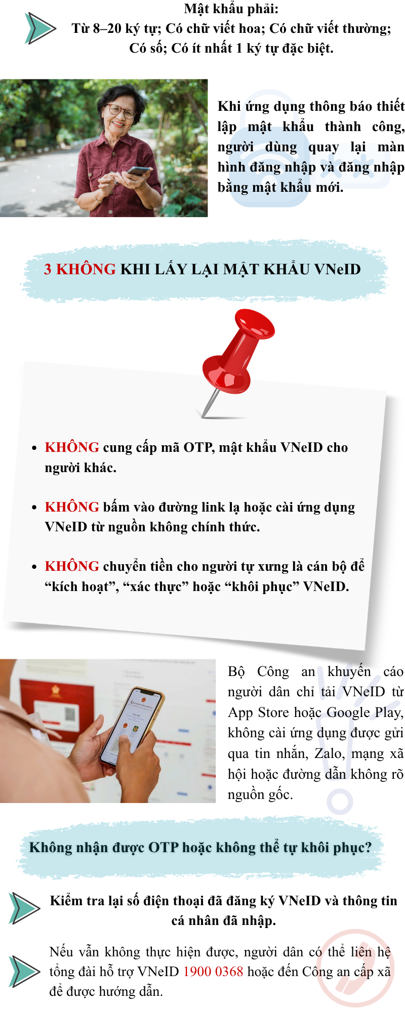 [INFOGRAPHIC] Cẩm nang 3 bước lấy lại mật khẩu VNeID cho người cao tuổi- Ảnh 3.
