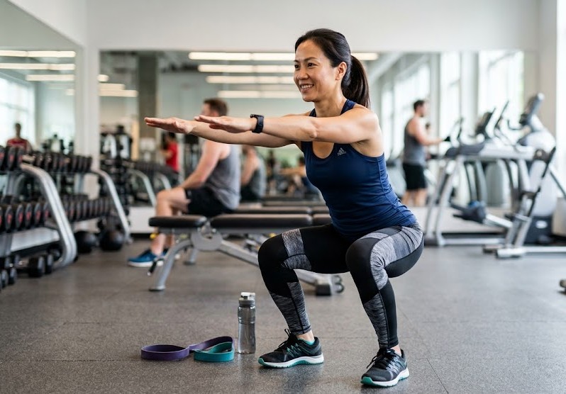 Muốn đùi thon, nên tập squat thế nào? - Ảnh 1.