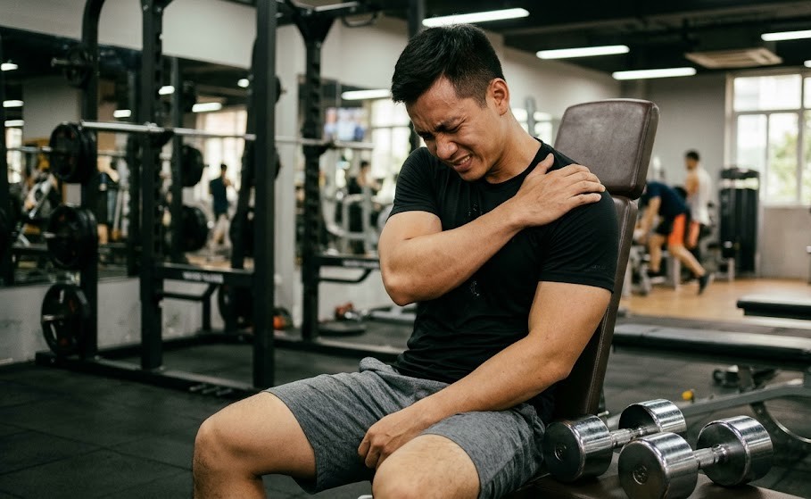 Nâng tạ bị đau vai: Khi nào cần đổi bài tập? - Ảnh 1.