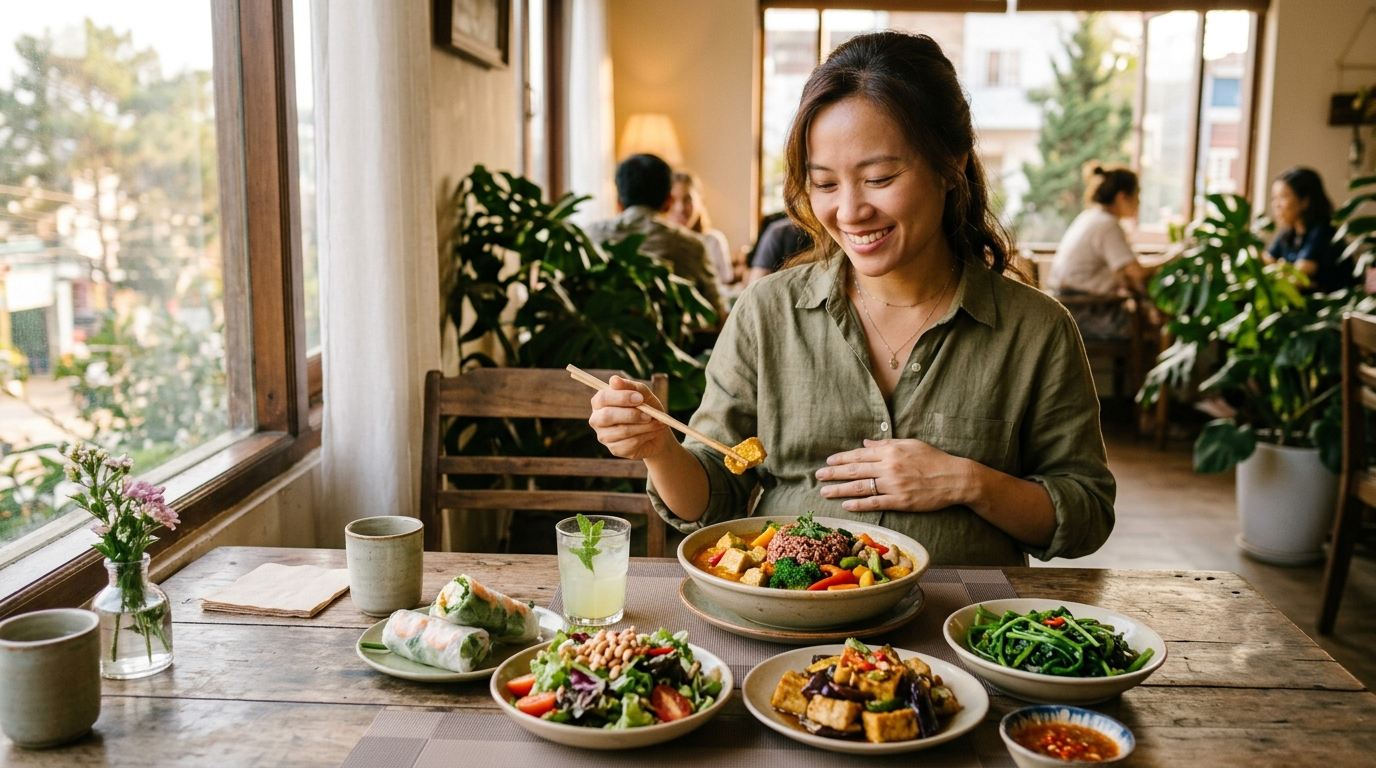 Ăn chay khi mang thai: Có nên không và ăn thế nào để mẹ đủ chất, con phát triển tốt? - Ảnh 2.
