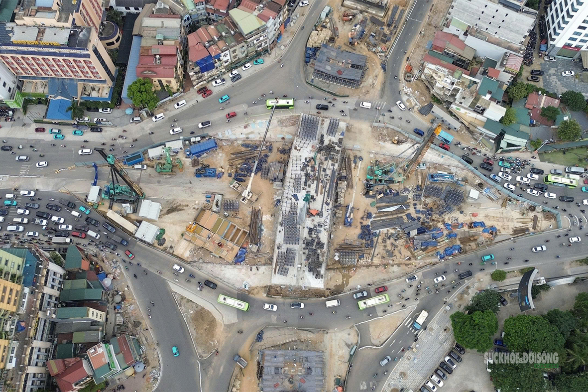 Hai cầu vượt Vành đai 1 tăng tốc thi công, hướng tới hoàn thành cuối năm 2026 - Ảnh 9.