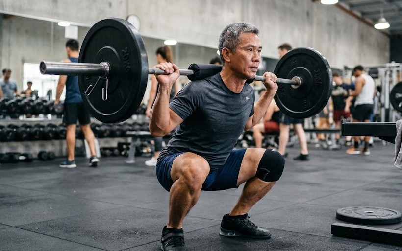 Squat không tạ và có tạ, đâu là cách tập tăng cơ đùi hiệu quả? - Ảnh 2.