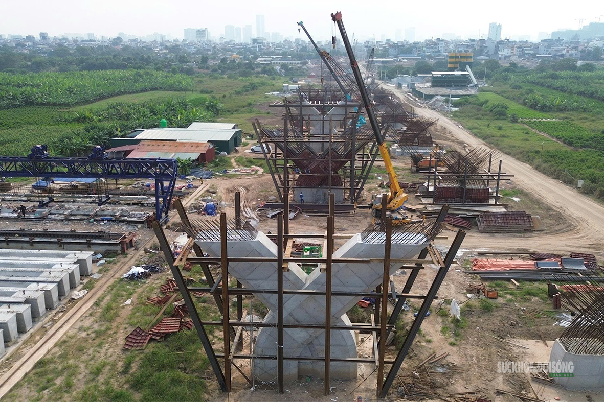 Tiến độ xây dựng cầu Tứ Liên gần 20.000 tỷ đồng giữa sông Hồng ra sao?- Ảnh 4.