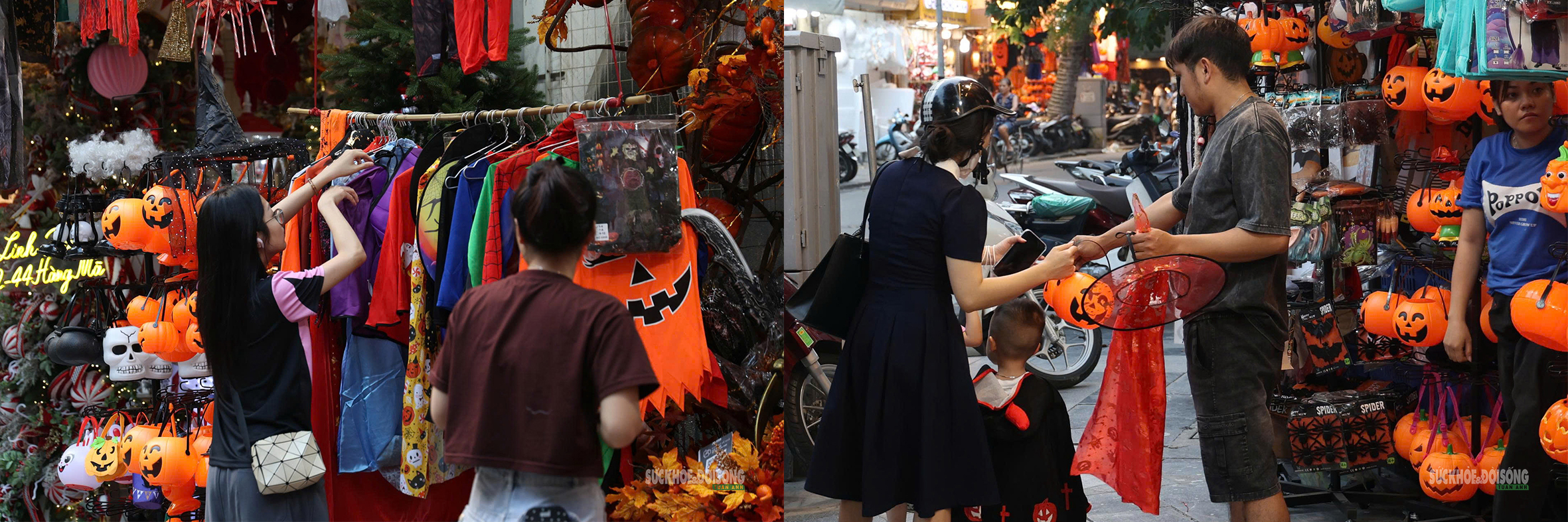 Phố Hàng Mã rực sắc cam, đen trước thềm Halloween - Ảnh 5.