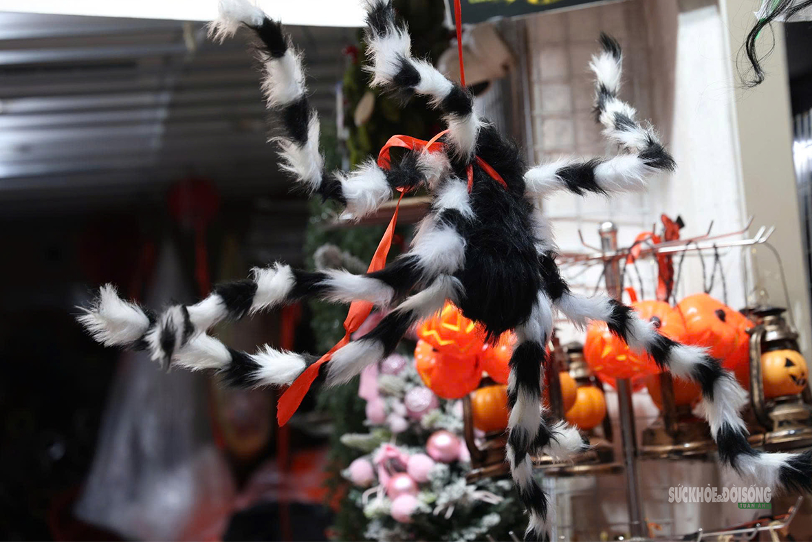 Phố Hàng Mã rực sắc cam, đen trước thềm Halloween - Ảnh 6.