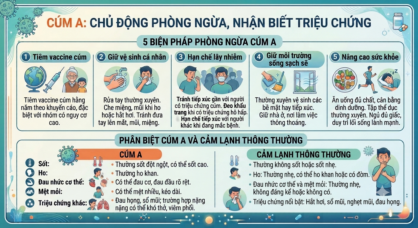 Infographic: Cúm A không đơn giản là sốt, ho, cha mẹ cảnh giác biến chứng nguy hiểm - Ảnh 4.
