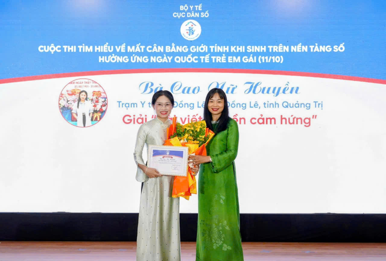 Bộ Y tế trao giải Cuộc thi Tìm hiểu về mất cân bằng giới tính khi sinh - Ảnh 2.