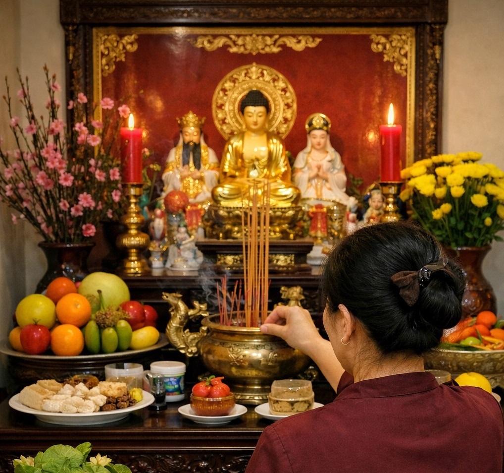 Văn khấn rằm tháng Chạp 2025 đầy đủ, chuẩn nhất- Ảnh 1.