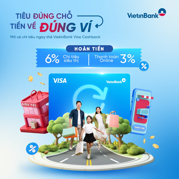 Các dòng thẻ Visa từ VietinBank: Hoàn tiền hấp dẫn, tiện ích vượt trội- Ảnh 1.