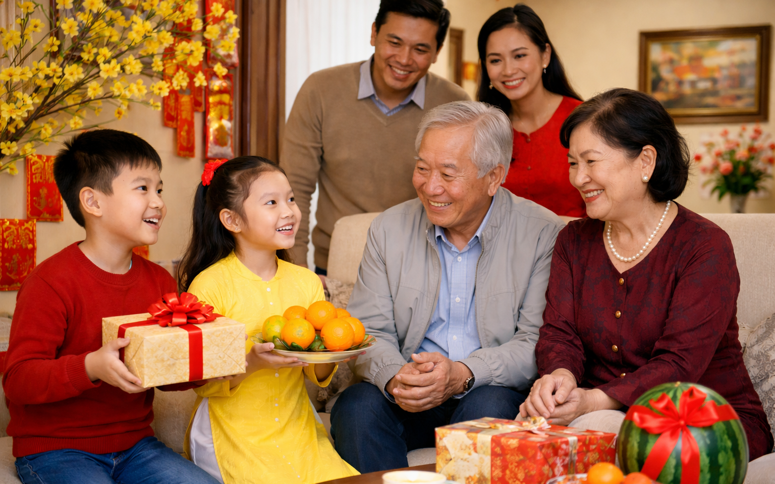 Những ngày tốt để khai bút đầu năm Bính Ngọ 2026- Ảnh 2. Dạy con phép lịch sự ngày Tết: Chuyện chào hỏi không thể xem nhẹ