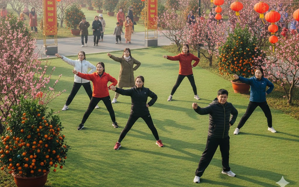 Detox 3 ngày giúp da sáng mịn sau tiệc tùng liên miên- Ảnh 4. 5 bài tập nhẹ nhàng giúp đốt cháy năng lượng sau tiệc Tết