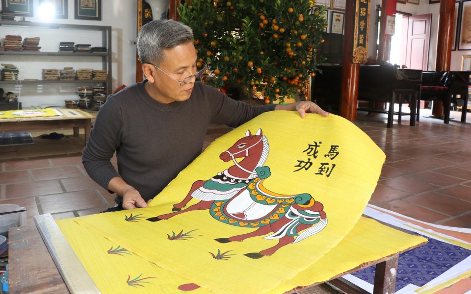 Hình tượng con ngựa trên tranh dân gian Đông Hồ