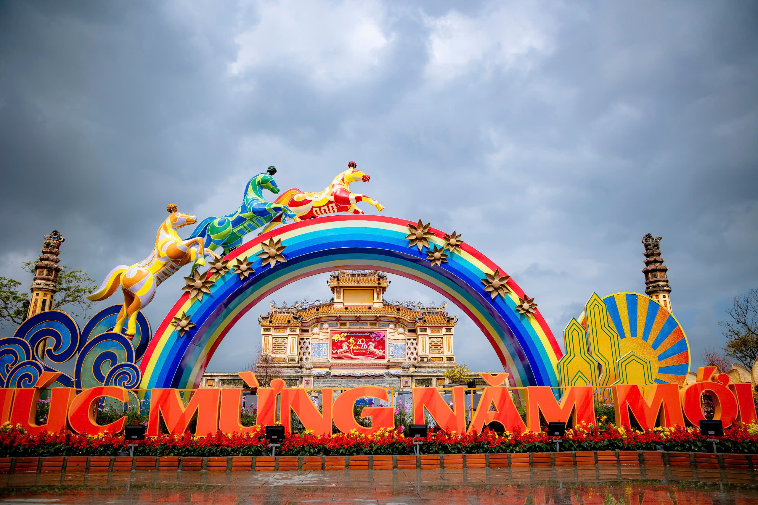 Ngắm linh vật ngựa tại Hội Xuân Huế 2026- Ảnh 3.