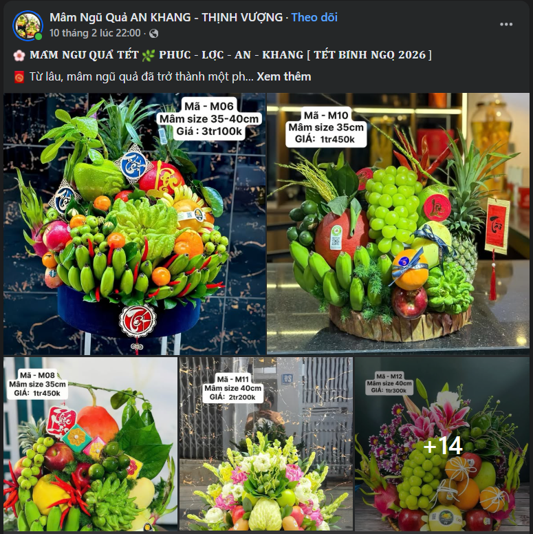 Mâm ngũ quả giá tiền triệu vẫn 'cháy hàng' dịp cận Tết 2026- Ảnh 6. Mâm ngũ quả giá tiền triệu vẫn 'cháy hàng' dịp cận Tết 2026- Ảnh 6.