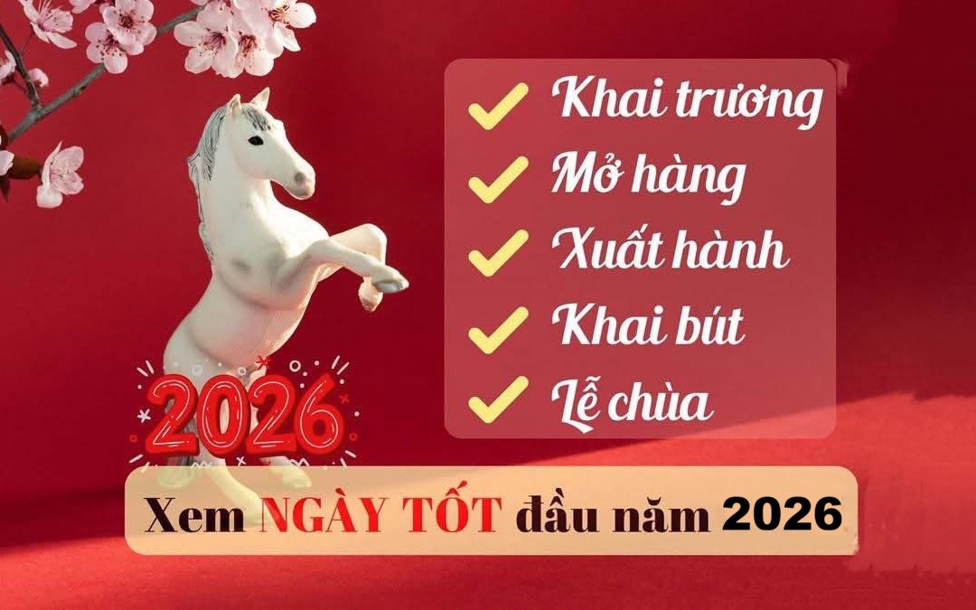 Lịch âm 17/2 - Âm lịch hôm nay 17/2 - Lịch vạn niên ngày 17/2/2026- Ảnh 2. Chi tiết ngày, giờ "vàng" để khai xuân, mở hàng, xuất hành đầu năm 2026
