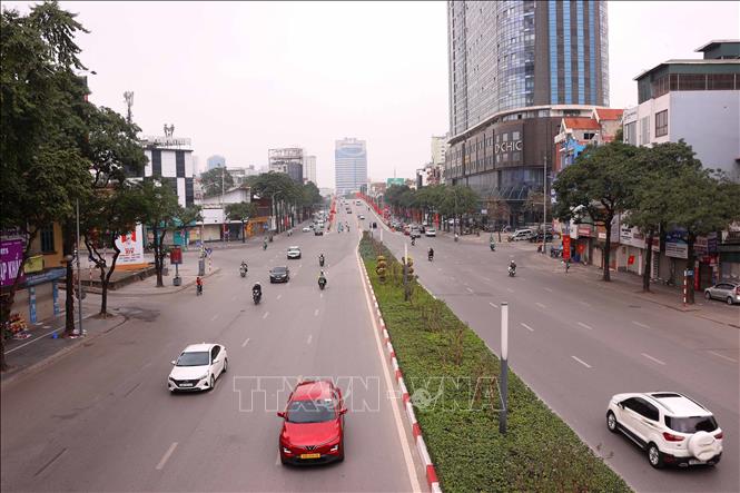 Giao thông Thủ đô Hà Nội thông thoáng trong ngày mùng 5 Tết- Ảnh 6. Giao thông Thủ đô Hà Nội thông thoáng trong ngày mùng 5 Tết- Ảnh 6.