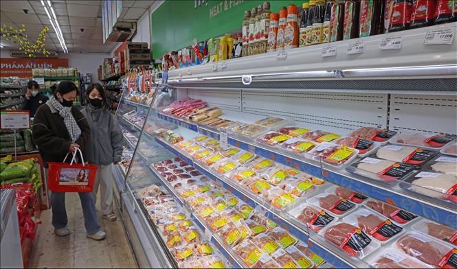 Người dân duy trì mua sắm, chi tiêu tiết kiệm trong dịp Tết Nguyên đán- Ảnh 1. Người dân duy trì mua sắm, chi tiêu tiết kiệm trong dịp Tết Nguyên đán- Ảnh 1.