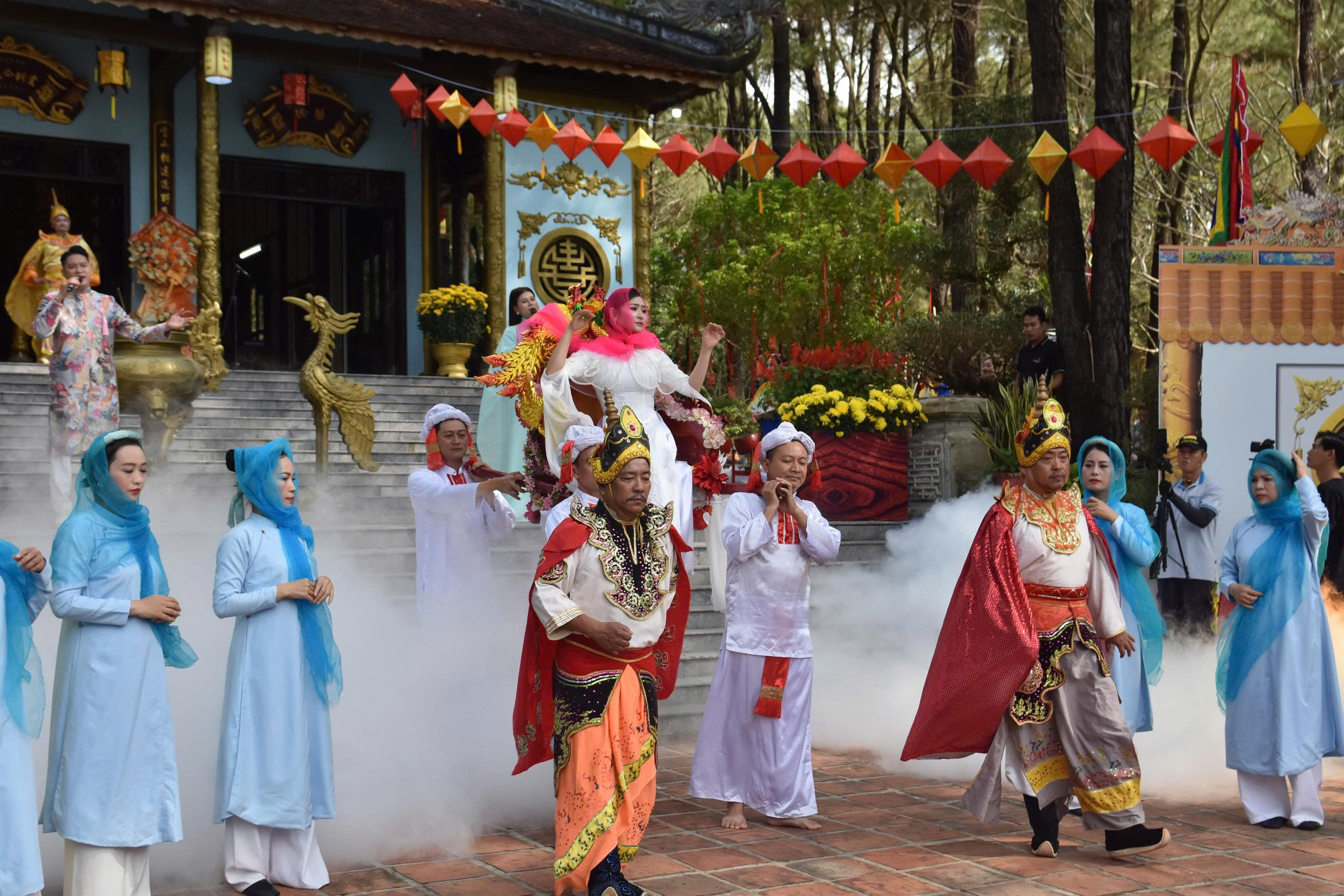 Cội nguồn truyền thống lễ hội nơi núi Ngũ Phong dịp đầu năm mới- Ảnh 1.